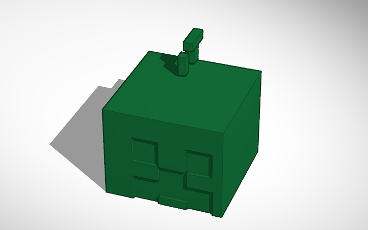 3D design creeper - Tinkercad