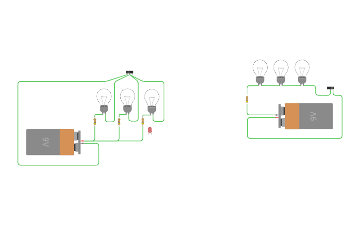 Circuit design series and parallel circuit | Tinkercad