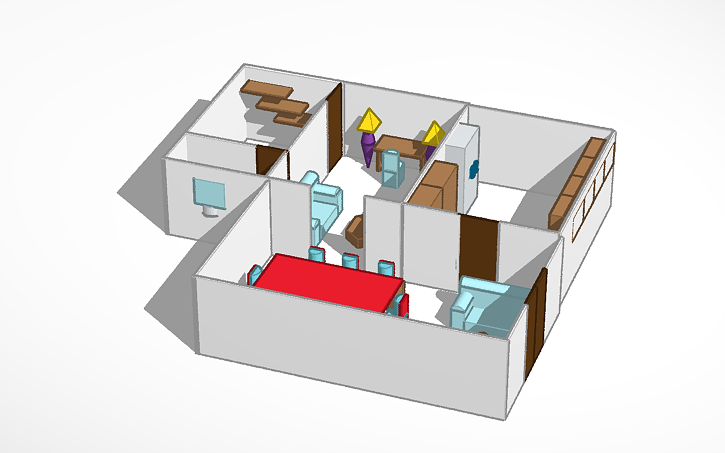 Inside House Tinkercad