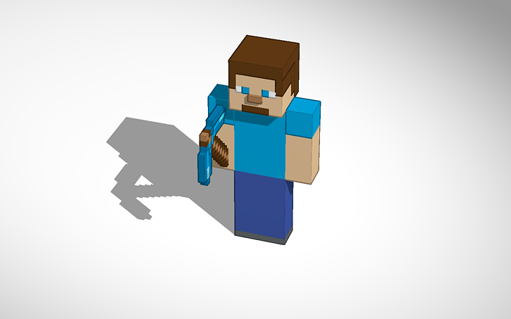 Minecraft Solidworks 3D design Steve minecraft | Tinkercad