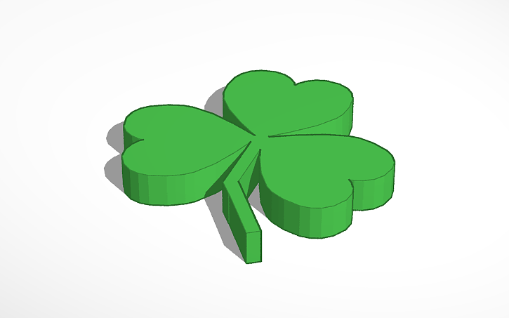 3D Design Shamrock Tinkercad