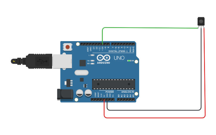 Circuit design IR Sensor - Tinkercad