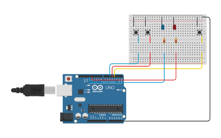 Circuit design Memo LED | Tinkercad