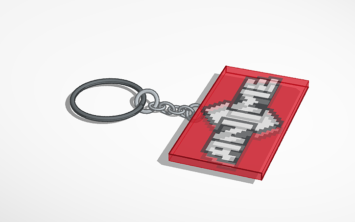 3D design Keychain - Tinkercad