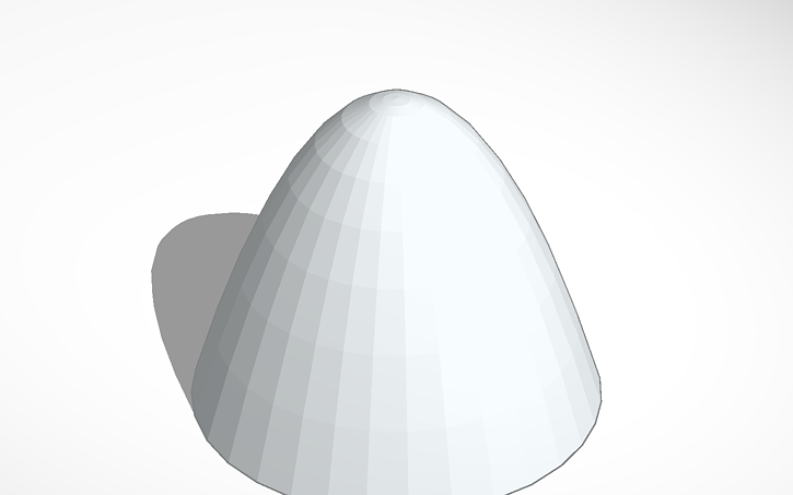 3D Design Rocket Nose Cone Tinkercad