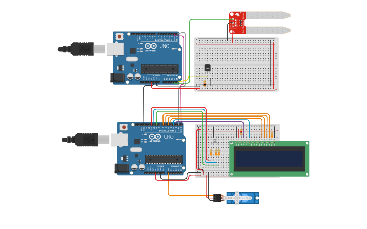Circuit design UART Communications Protocol - Tinkercad