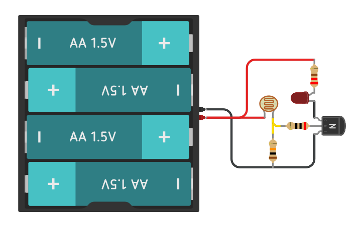 Circuit design Sensor LDR | Tinkercad