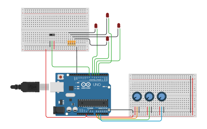 Circuit design 4.Stepper motor - Tinkercad