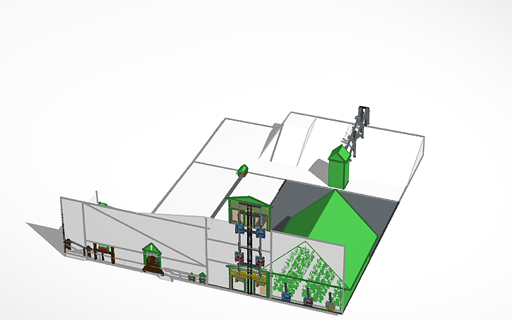 3D design SKI 3 ski resort - Tinkercad