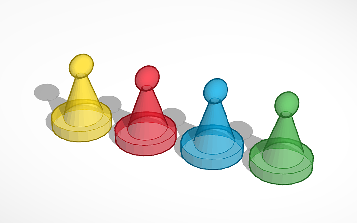 Game Pieces Sorry Pieces Tinkercad Game Pieces Sorry Pieces Tinkercad