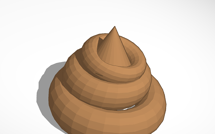 3D design Poop - Tinkercad
