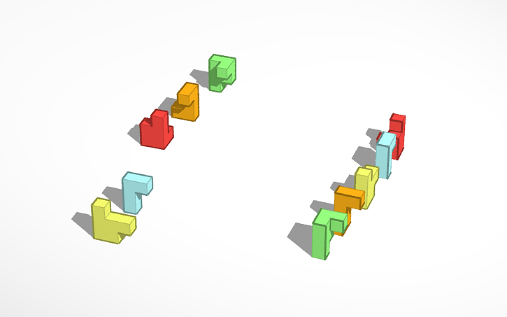 Puzzle Cube Design Russian Roulette Ver Tinkercad