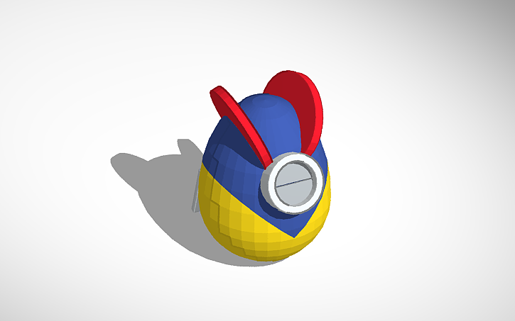 3D design Egg Robot - Tinkercad