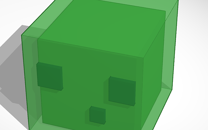 3D design Minecraft slime | Tinkercad