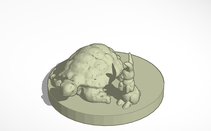 3D design Tortoise & Hare - Tinkercad