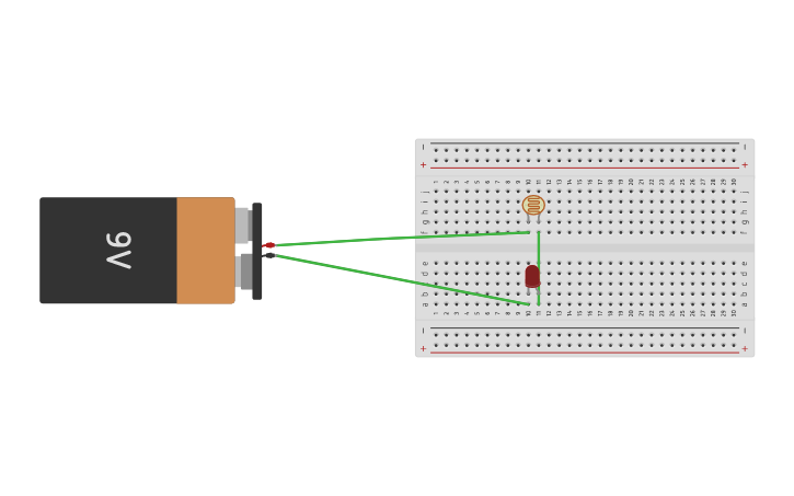 Circuit design Photocell - Tinkercad