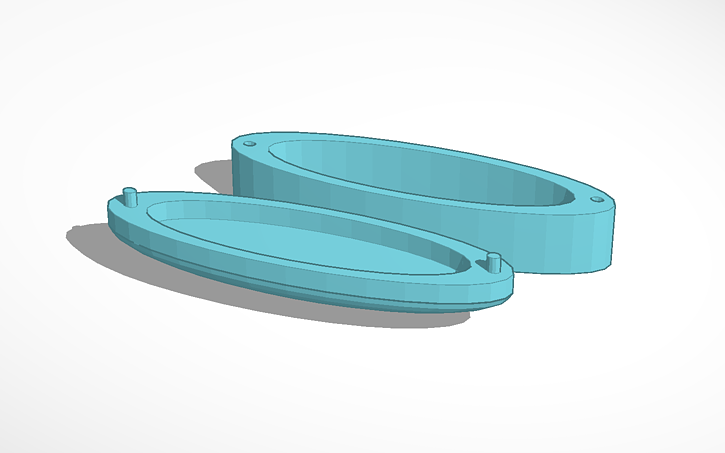 3D design glasses case - Tinkercad