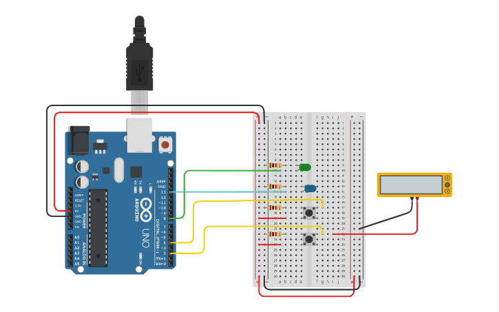 Circuit design First Arduino Circuit | Tinkercad