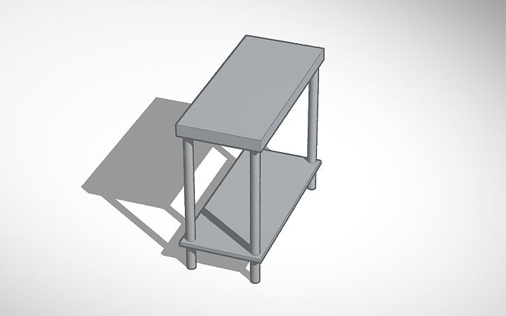 3D design work table - Tinkercad