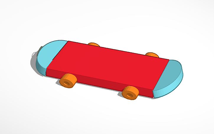 3D design Sk8 board - Tinkercad