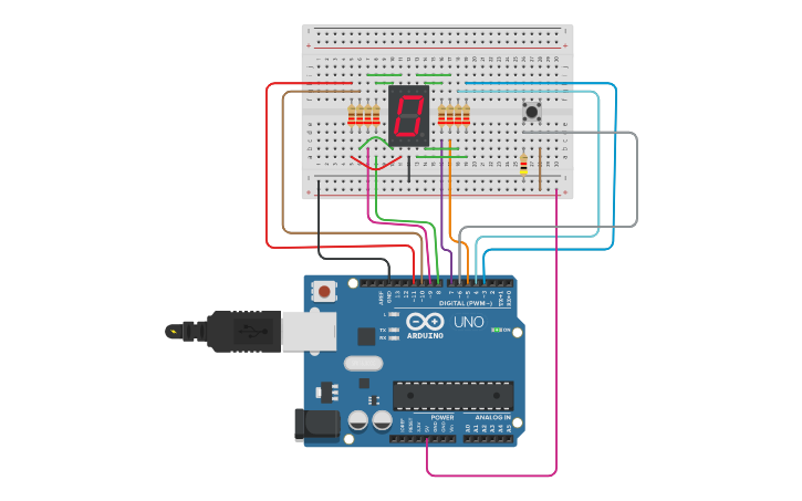 Circuit design Mnuela ejercicio del reloj | Tinkercad