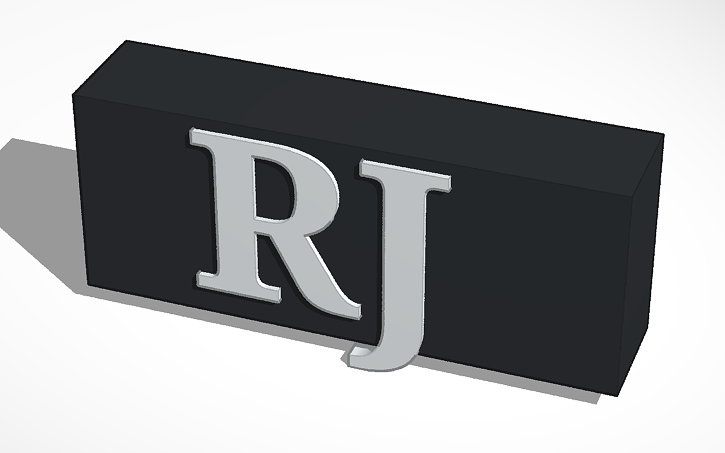 Rashaun Rj Wall Gray And Black Tinkercad