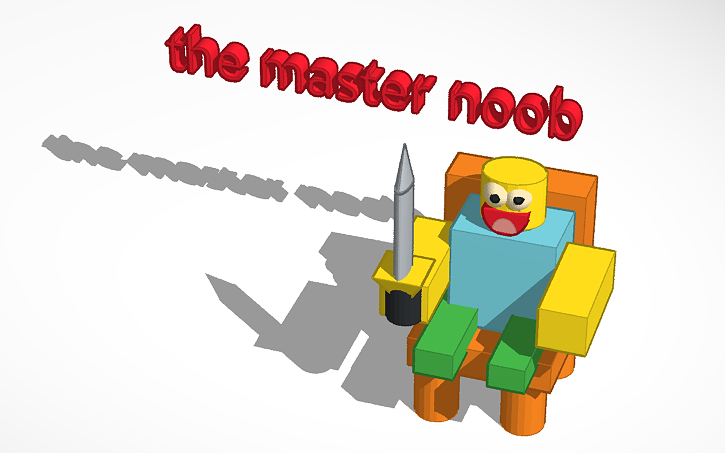 Roblox Noob With A Sword And Setting Tinkercad - 3d design roblox n00b tinkercad