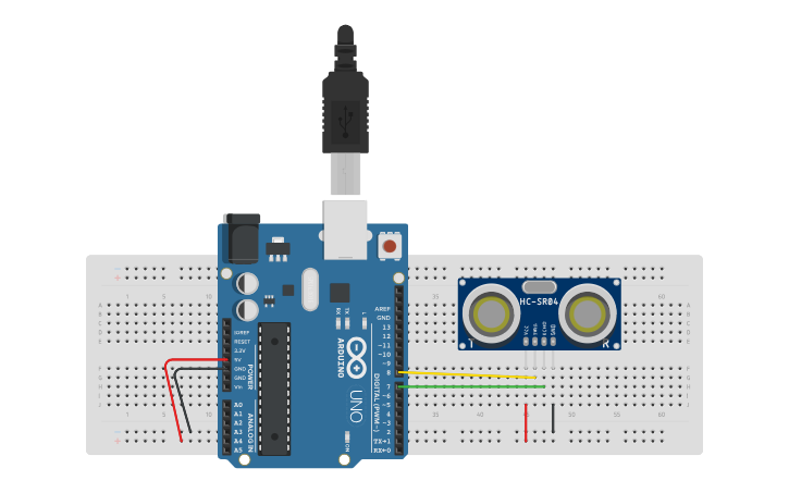 Sensor Ultrasonico Hc Sr04 Tinkercad