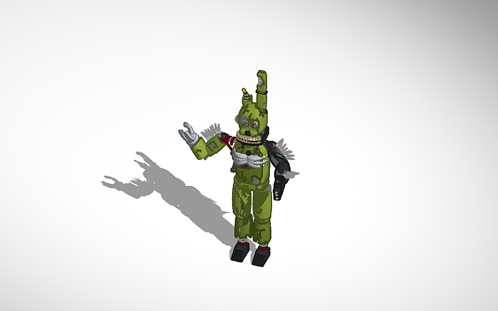 3D design Springtrap + Nightmare + endard | Tinkercad