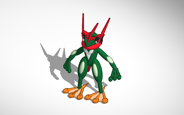 3D design Forest greninja - Tinkercad