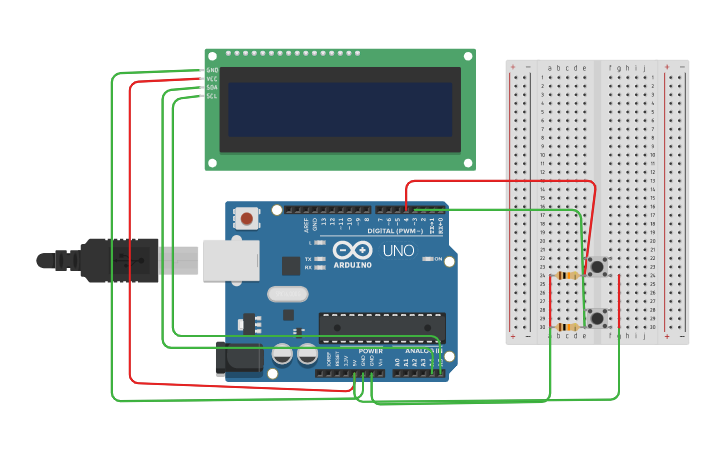 Circuit design clock - Tinkercad