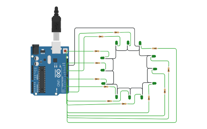 Circuit design Analog Clock - Tinkercad