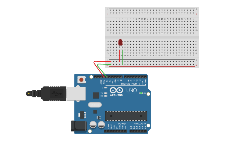 Circuit design MORSE CODE 2022 - Tinkercad