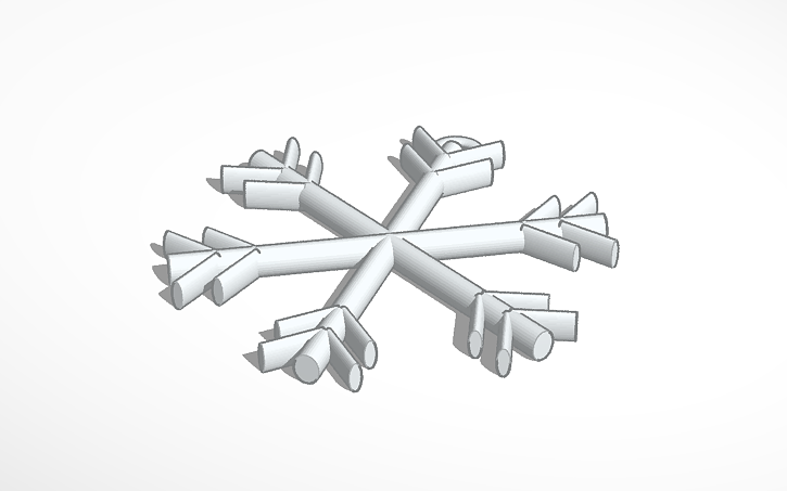 3d Design Beautiful Snowflake - Tinkercad