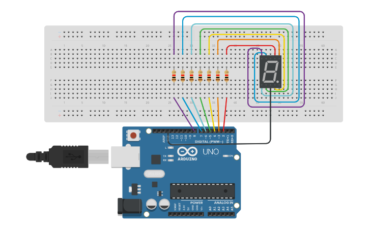 Circuit design DISPLAY NOME | Tinkercad
