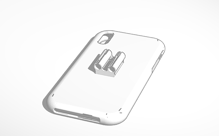 3D design iPhone XS Case w/ AirPods Holder | Tinkercad