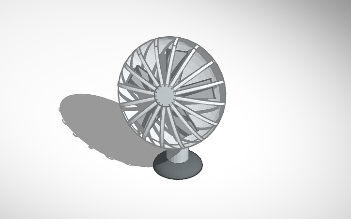 3D design Fan for DG - Tinkercad