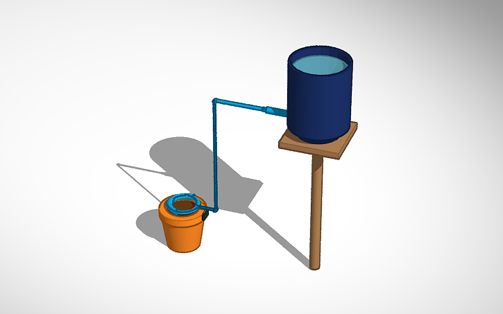 3D design Automatic Plant Watering System - Tinkercad