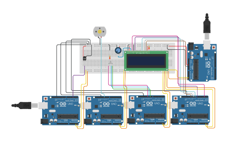 Circuit design I2C Advanced Task | Tinkercad