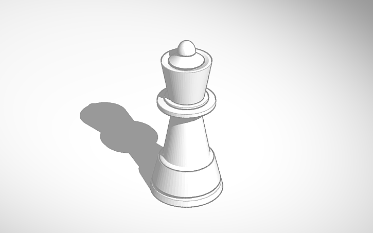 XADREZ DAMA CHESS QUEEN, 3D CAD Model Library