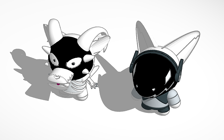 3D design Copy of chibi riot and protogen tamashi (White Version ...