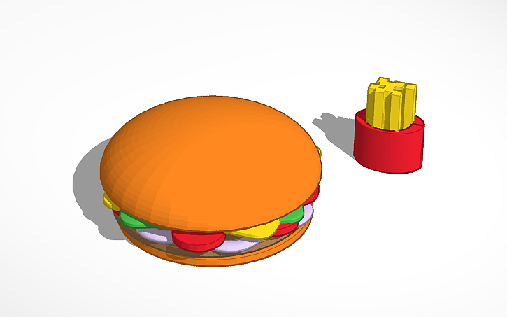 3D design Hamburger | Tinkercad