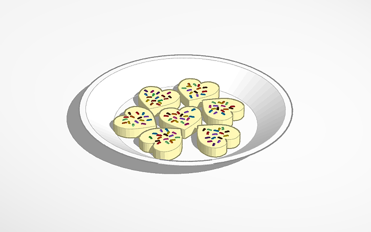 3D design Butter cookies! - Tinkercad