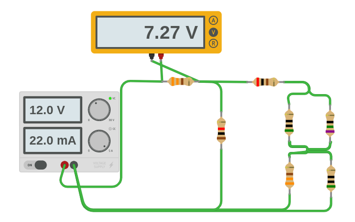 Circuit design Circuit mixte - Tinkercad