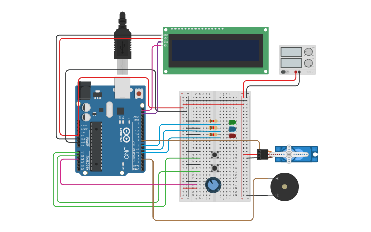 Circuit design ventilator | Tinkercad