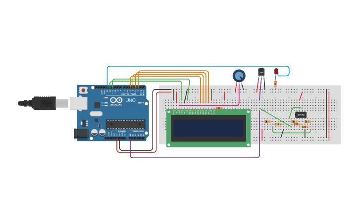Circuit design EIM MINI PROJECT | Tinkercad