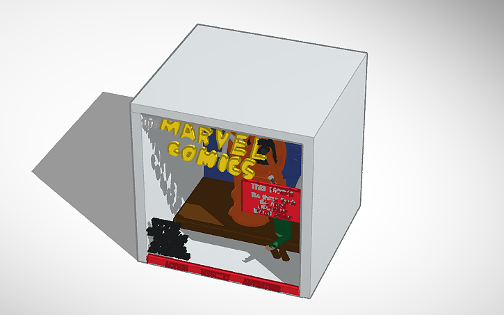 3D design first marvel comic | Tinkercad