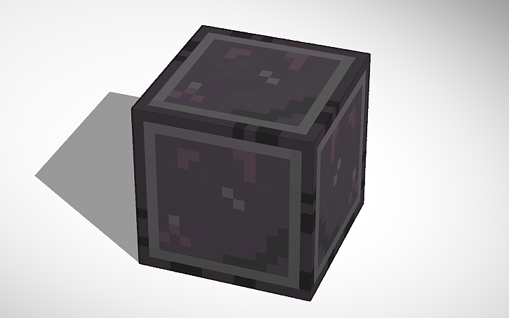 3d Design Netherite Block Tinkercad