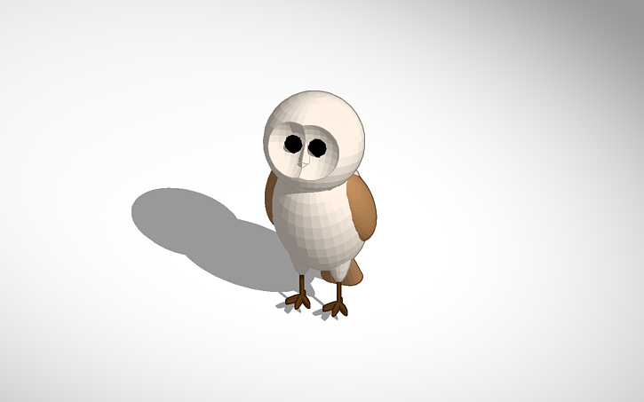 Barn Owl Owl Owls Tinkercad