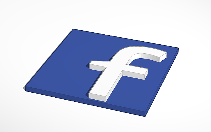 Fb Logo Tinkercad Fb Logo Tinkercad